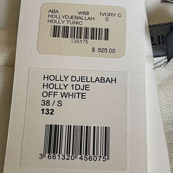 New!Antik Batik embellished holly ivory tunic size S - Picture 9 of 16